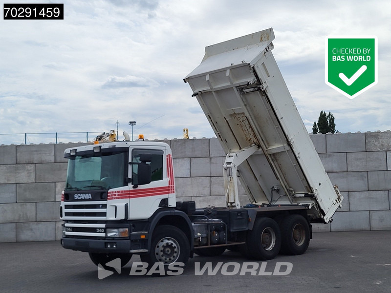 Camion benne Scania P340 6X4 2 side11m3 Bennes Tipper Big-Axle Steelsuspension Manual Euro 3