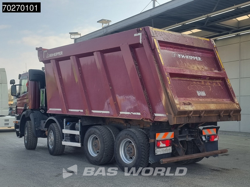 Camion benne Scania P410 8X4 28m3 KH Kipper Big-Axle Steel suspension Euro 6