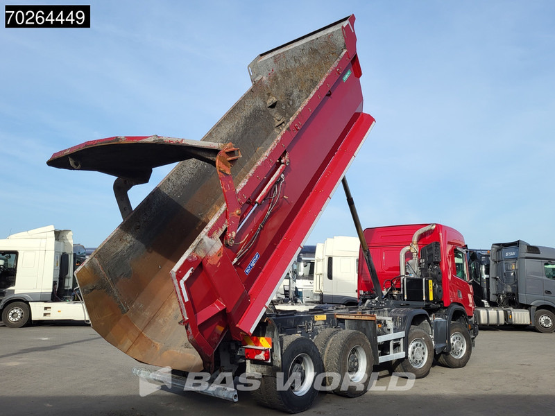 Camion benne Scania P410 8X4 Big-Axle Steelsuspension Euro 6
