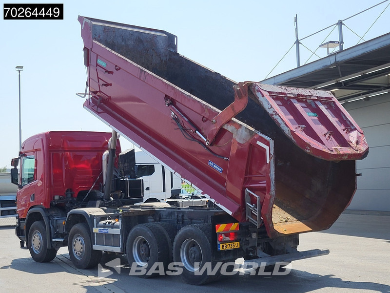 Camion benne Scania P410 8X4 Big-Axle Steelsuspension Euro 6