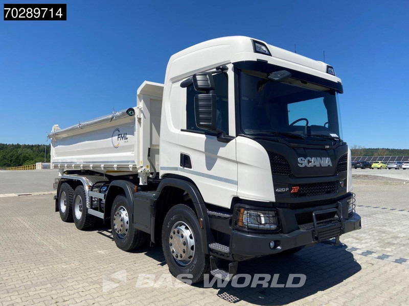 Camion benne Scania P420 8X4 NEW! 13,5m3 3-way tipper Hardox450 Steel Steelsuspension Euro 6