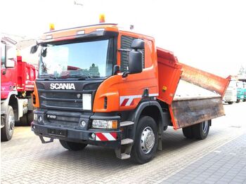 Camion benne Scania P 410 4x2 2-Achs Kipper Meiller Bordmatik 
