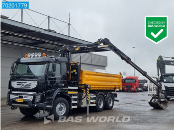 Volvo FMX 410 6X6 NL-Truck Palfinger Epsilon Z-Crane EURO 5 - camion benne