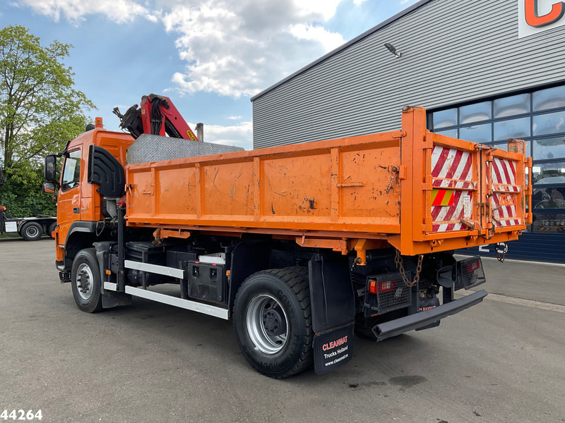 Camion benne Volvo FM 340 4x4 Palfinger 10 Tonmeter laadkraan Manual Full steel