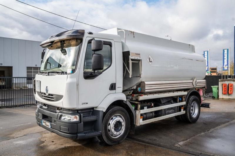 Camion citerne Renault MIDLUM 280+TANK 12.500L/5 Comp.