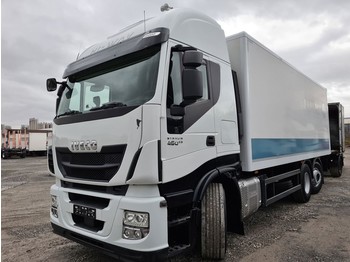 Camion fourgon Iveco Stralis 460E6 6x2 Lenkachse Durchlader Stahlboden (20)