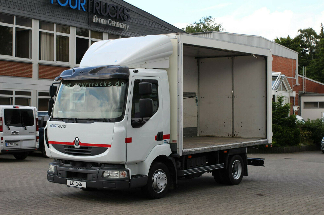 Camion fourgon Renault Midlum   Koffer 4,1m   seitliches Rolltor + Tür