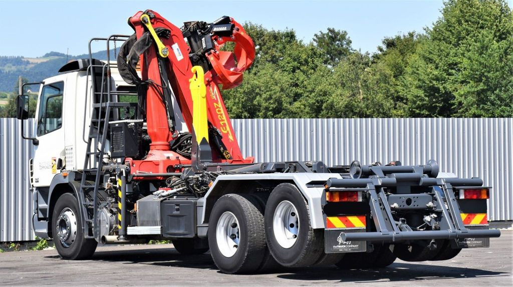 Camion grue DAF CF 85.340 * ABROLLKIPPER + KRAN * TOP