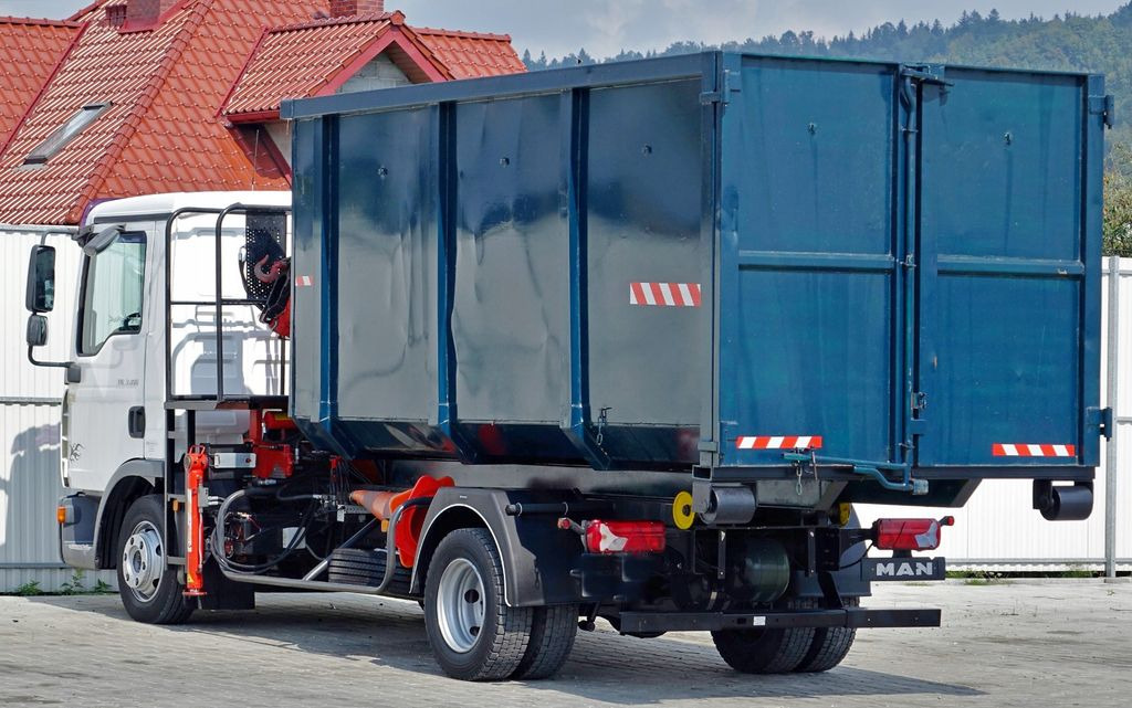 Camion grue MAN TGL 7.150  Abrollkipper + Kran !!