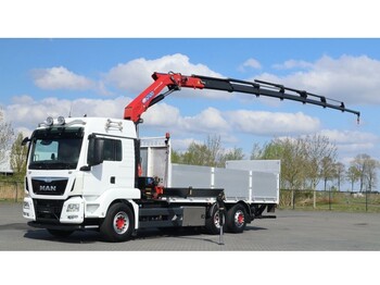 Camion grue MAN TGS 26.360 6x2 EURO 6 HMF 2120 K7 STEERING AXLE KRAN CRANE
