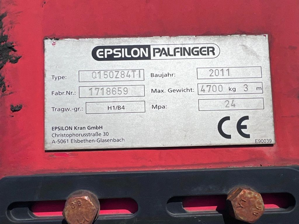 Camion grue MAN TGS 33.400 6X6 E5 TIPPER + PALFINGER EPSILON