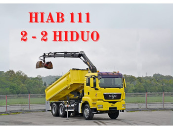Camion grue MAN TGS 33.400* HIAB 111 B-2 HIDUO + FUNK / 6x4 