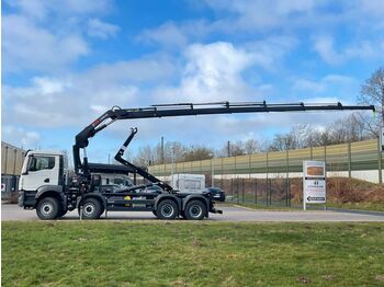 Camion grue MAN TGS 35.470 8x4 Abrollkipper + Kran Hiab 228-6