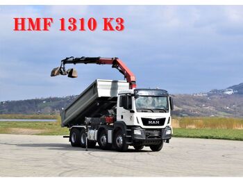 Camion grue MAN TGS 35.480 * KIPPER 5,30m + HMF 1310-K3FUNK* 8x4 