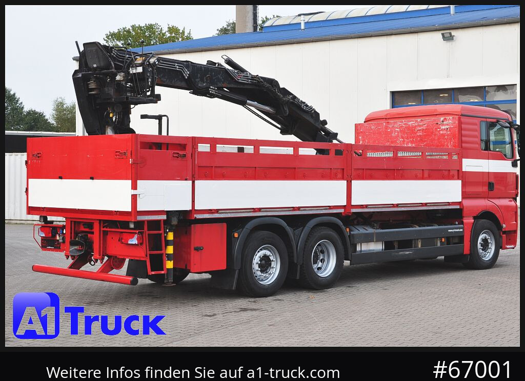 Camion grue MAN TGX 26.400, Hiab Kran, Lenk-Liftachse,