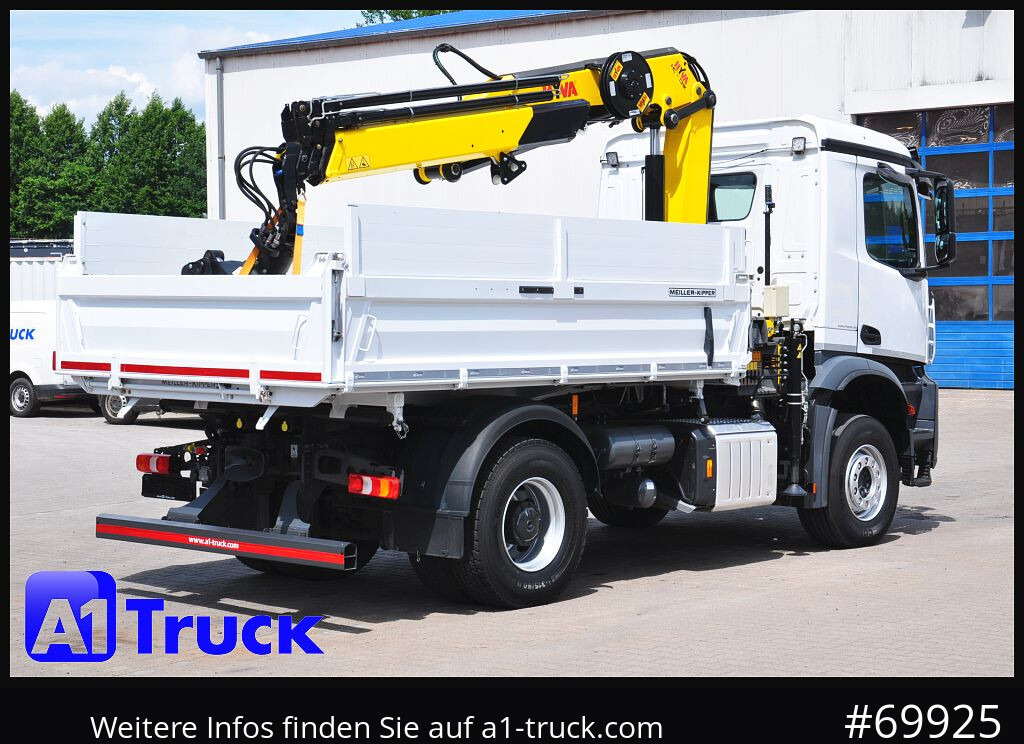 Camion grue MERCEDES-BENZ Arocs 1840, Kipper + Kran,Funk Navi,