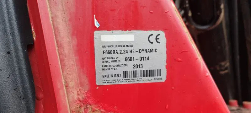Camion grue Mercedes-Benz AK 8X8 FASSI 660 EINZELBER SEILWINDE