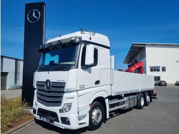Camion grue Mercedes-Benz Actros 2745 L 6x2 Baustoffpritsche + Kran