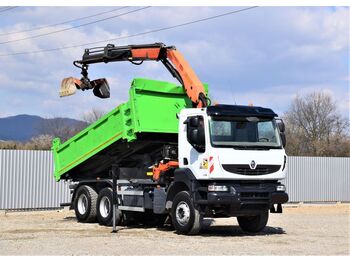 Camion grue Renault KERAX 370 DXI*BORDMATIC* PK 15500/FUNK * 6x4