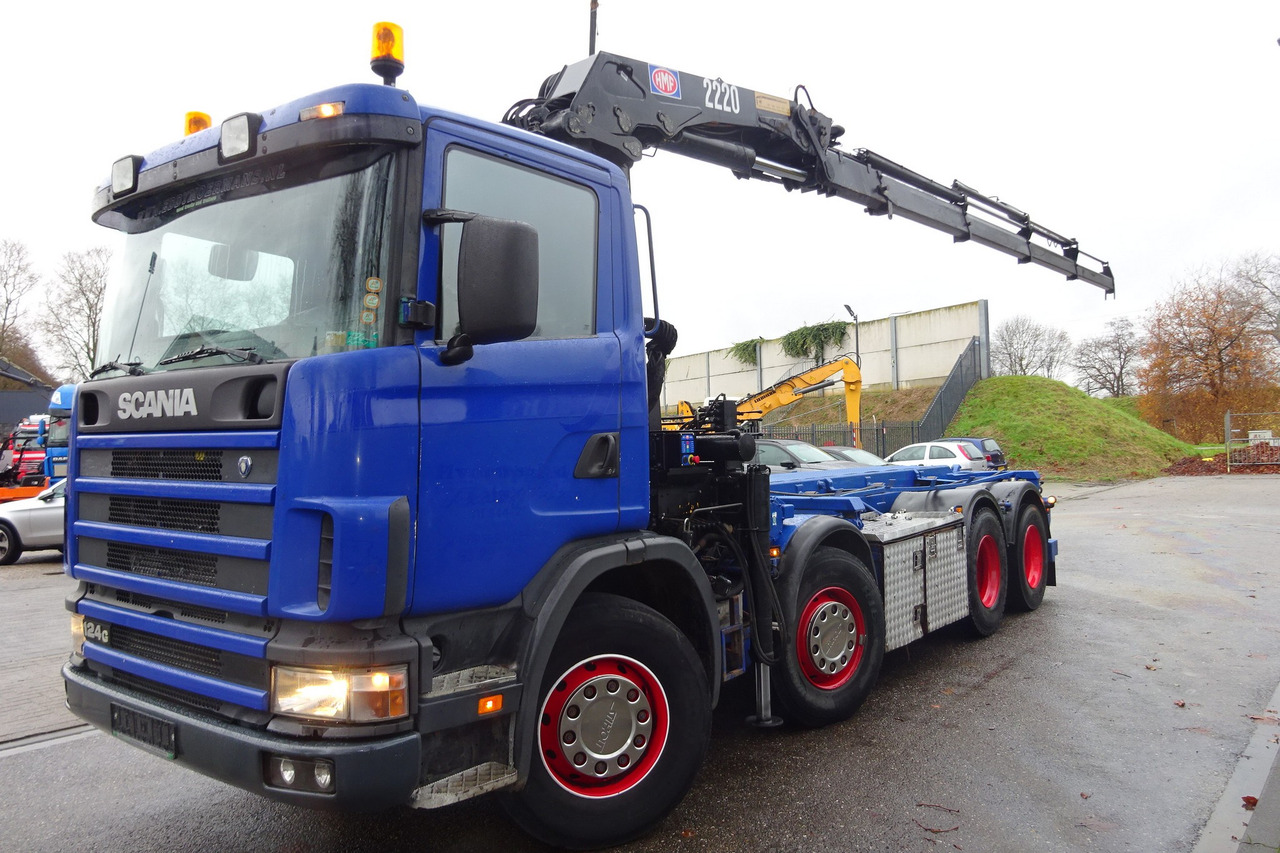 Camion grue Scania R 124G 420 8x2