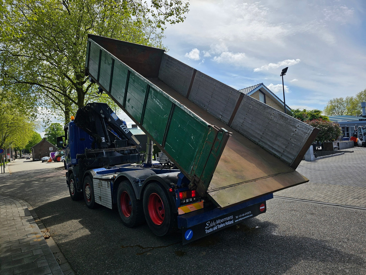 Camion grue Scania R 124G 420 8x2