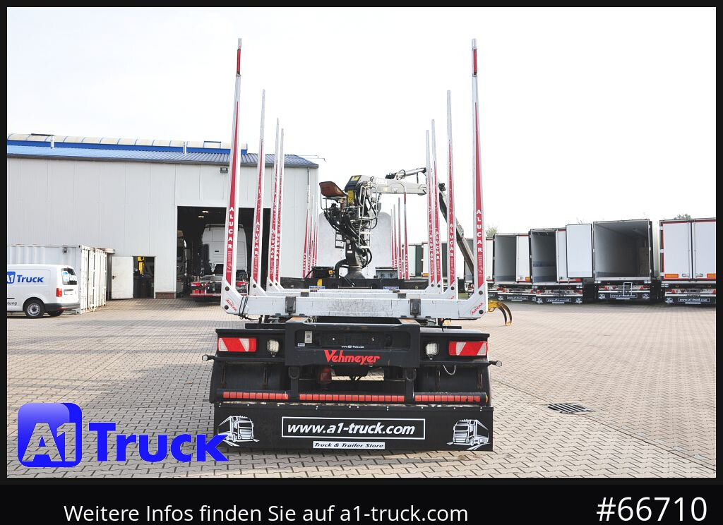 Camion grumier MAN TGX 26.480, Holz Kesla 2109, 6x4,