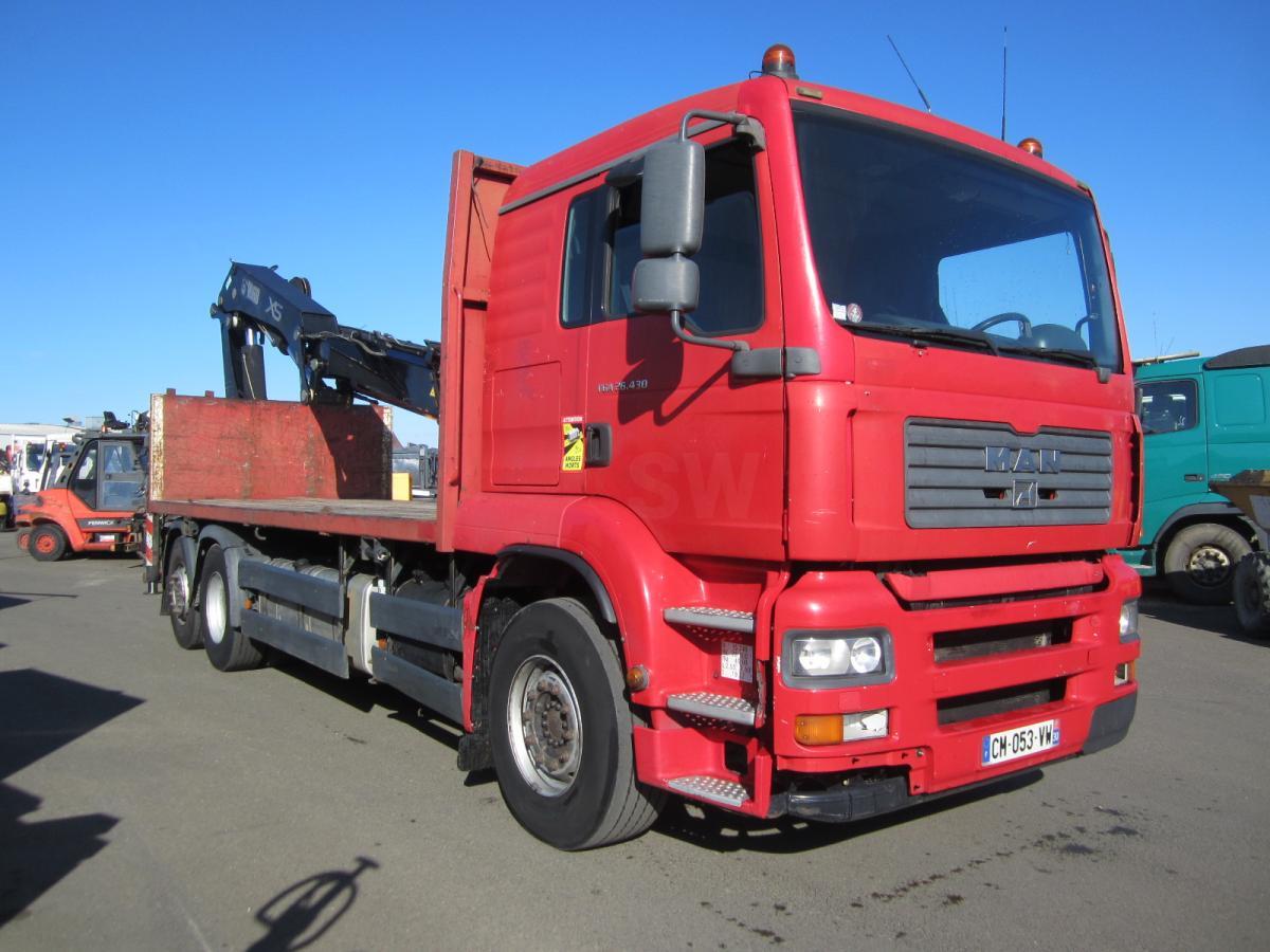Camion plateau MAN TGA 26.430