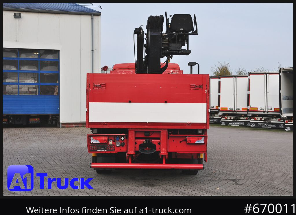 Camion plateau MAN TGX 26.400, Hiab Kran, Lenk-Liftachse,