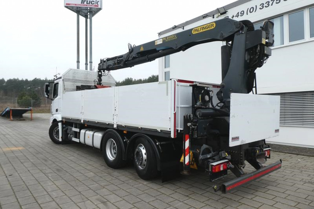 Camion plateau MERCEDES-BENZ Antos 2543 L 6x2 Pritsche Heckkran