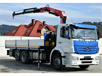 Camion plateau Mercedes-Benz ACTROS Pritsche 6,50m + Kran Topzustand!