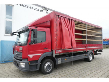 Camion plateau Mercedes-Benz Atego 1224 L  Pritsche LBW LWB 1.5to, Tautliner 