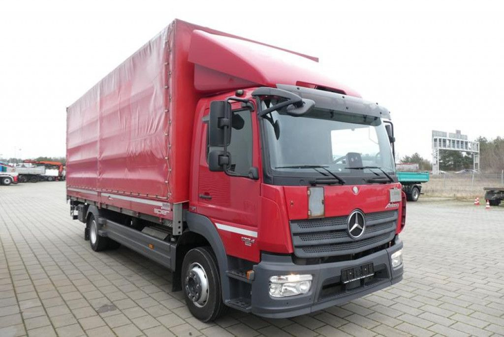 Camion plateau Mercedes-Benz Atego 1224 L  Pritsche LBW LWB 1.5to, Tautliner