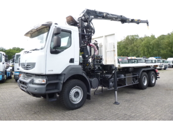 Camion plateau Renault Kerax 440 dxi 6x4 + Hiab 1620Z 80 + XR21S cont. hook