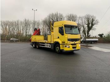 Camion plateau Renault Premium Crane