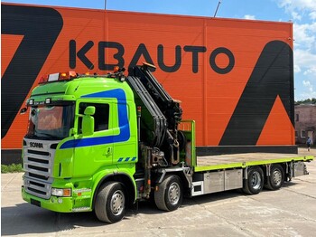 Camion plateau Scania R 400 8x2*6 HIAB 700E-7 + JIB
