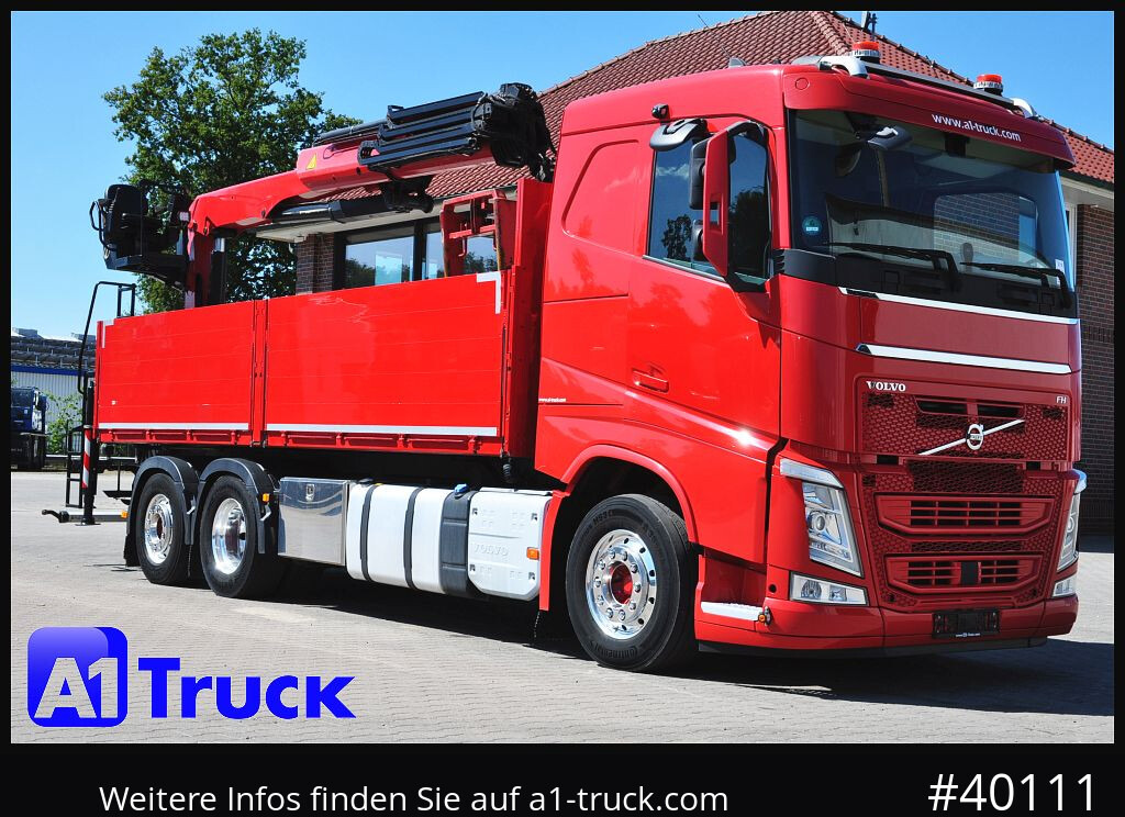 Camion plateau VOLVO FH 460, Baustoff  PK 23.001L, Lenkachse