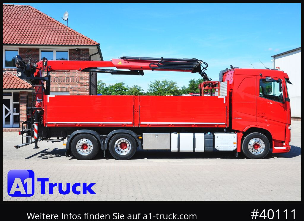 Camion plateau VOLVO FH 460, Baustoff  PK 23.001L, Lenkachse