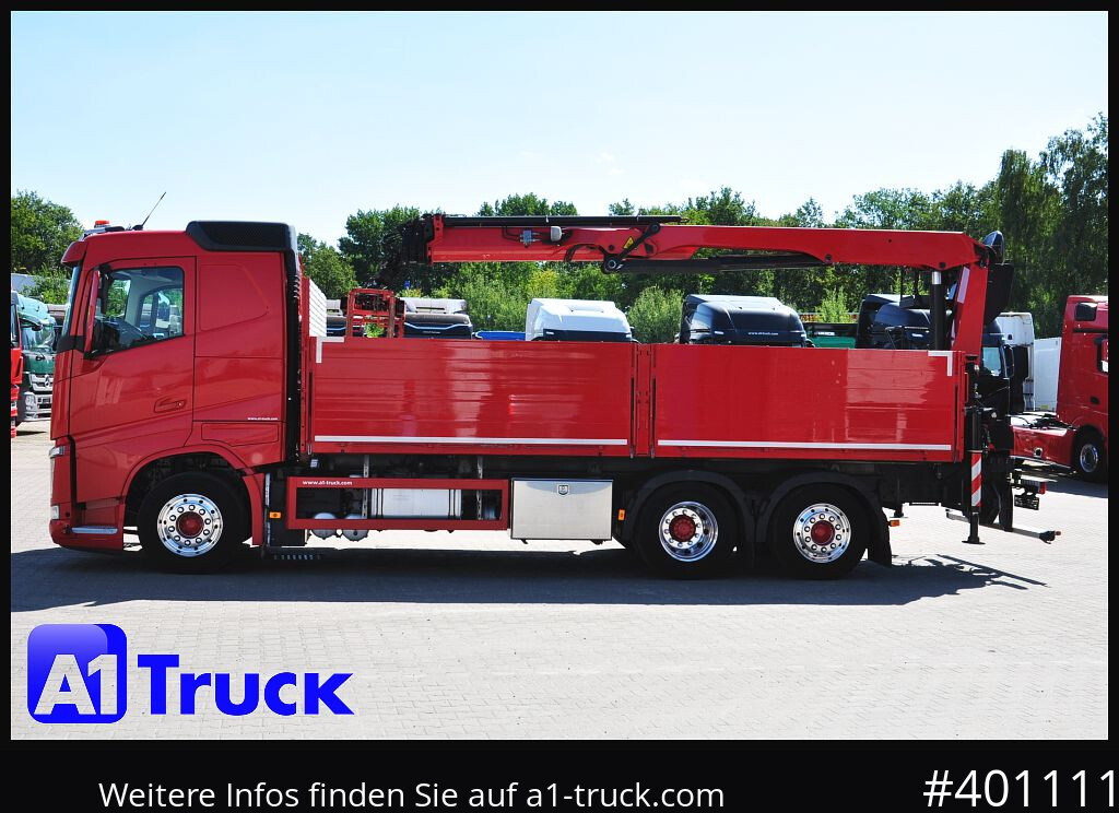 Camion plateau VOLVO FH 460, Baustoff  PK 23.001L, Lenkachse
