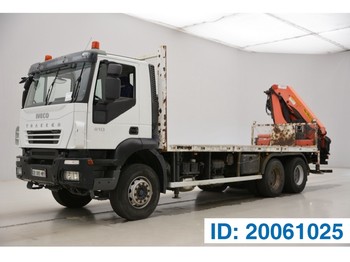 Camion plateau ridelle Iveco Trakker 410 - 6x4