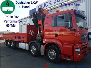 Camion plateau ridelle MAN TGA 35.480 PK 60002 60T/M FB 8.10m Ladefläche