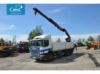 Camion plateau ridelle SCANIA P 114