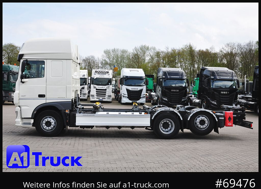 Camion porte-conteneur/ Caisse mobile DAF XF 480 FAN Intarder, Lenkachse,