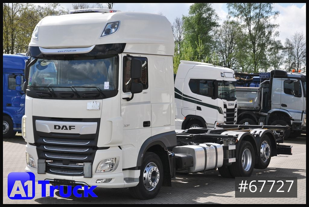 Camion porte-conteneur/ Caisse mobile DAF XF 480 FAR SSC, BDF Intader, Standklima,