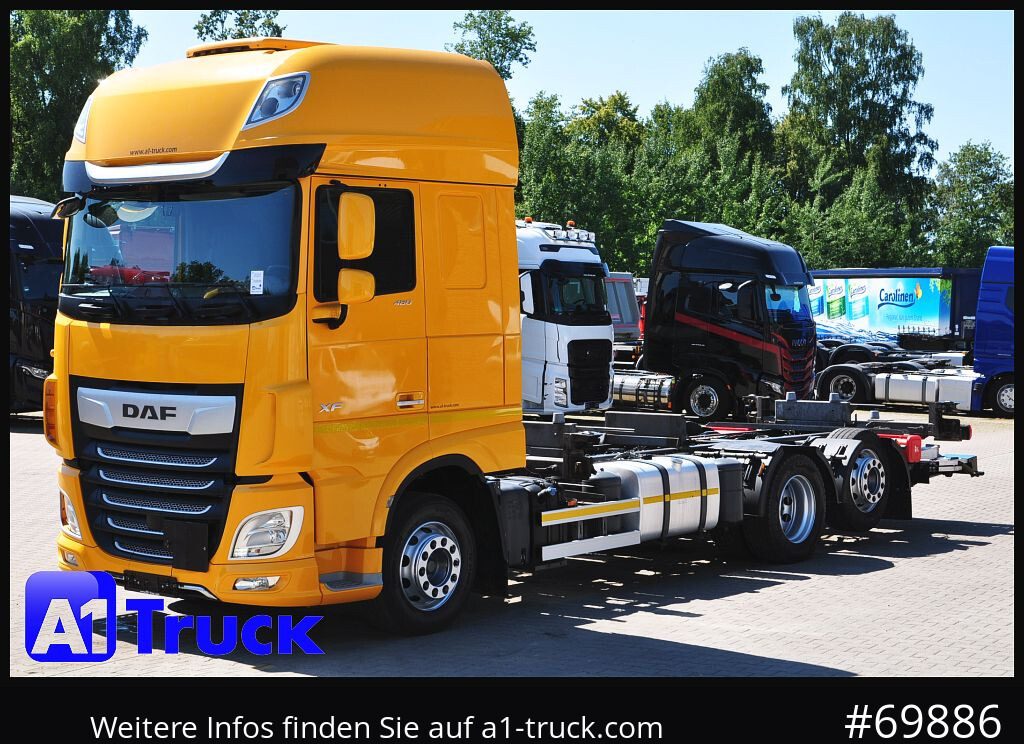 Camion porte-conteneur/ Caisse mobile DAF XF 480, MultiBDF, 7,45, Standklima, LBW,