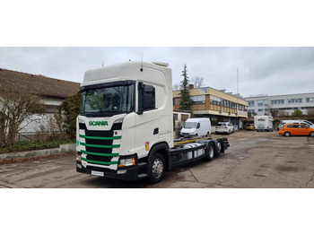 Camion porte-conteneur/ Caisse mobile Scania 6X2 BDF Intarder Lenkachse VANTEC hyd Hubr