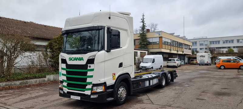 Camion porte-conteneur/ Caisse mobile Scania 6X2 BDF Intarder Lenkachse VANTEC hyd Hubr