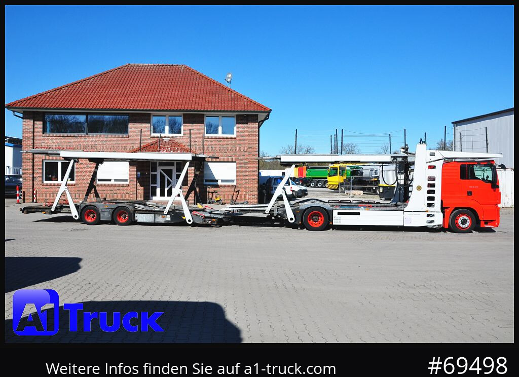 Camion porte-voitures MAN 18.400 TGX, Autotransporter Kässbohrer,