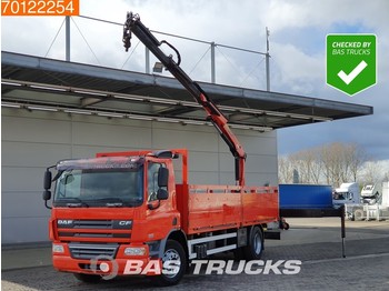 Camion plateau DAF CF75.250 4X2 Euro 5 Crane Kran Palfinger PK12000: photos 1