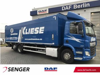 Camion pour le transport de boissons DAF CF 330 FAN AS-Tronic, Topline 9,3 m Schwenkwand: photos 1