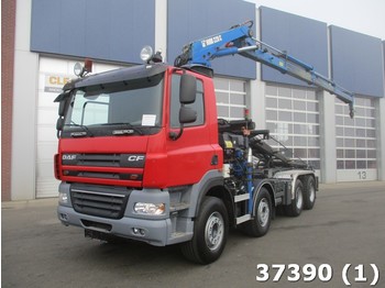Camion multibenne DAF FAD 85 CF 460 8x4 Euro 5 Hiab 22 ton/meter laadkraan: photos 1